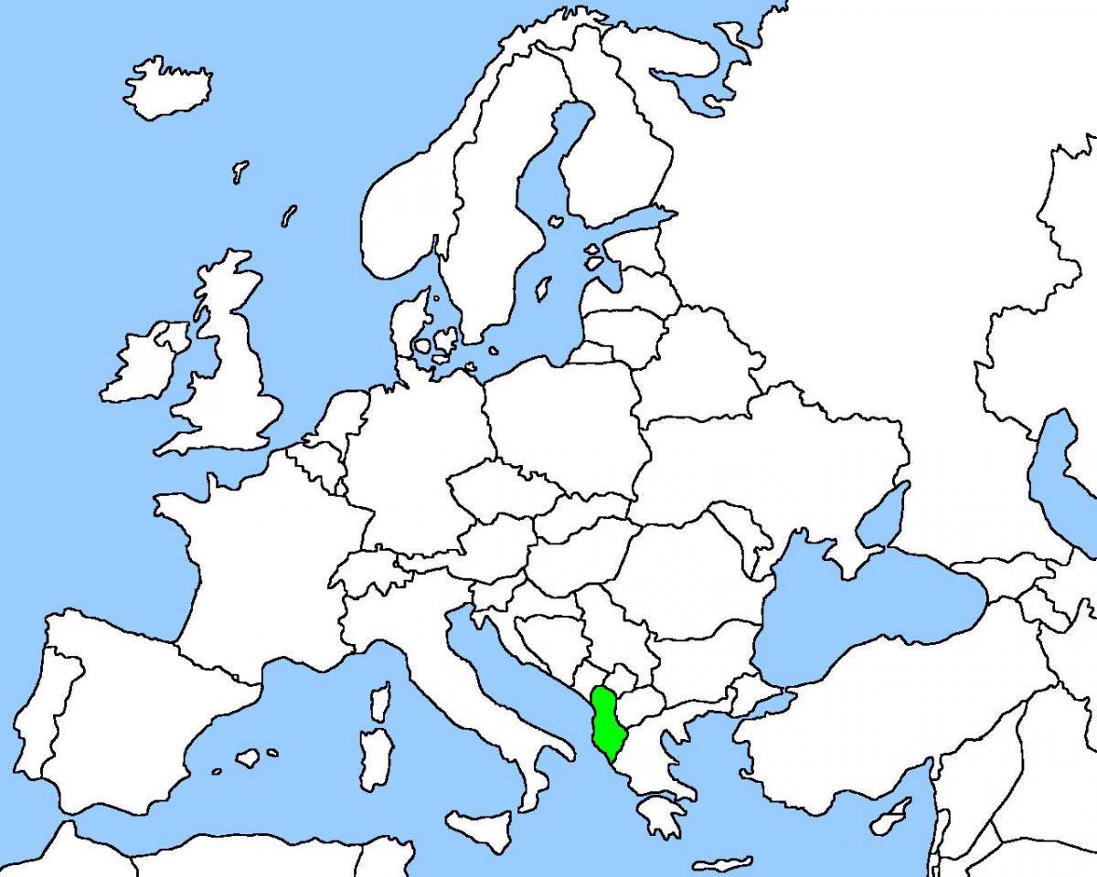 карта на Албания карта за пътуване 