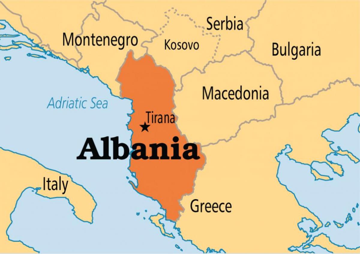 карта на Албания