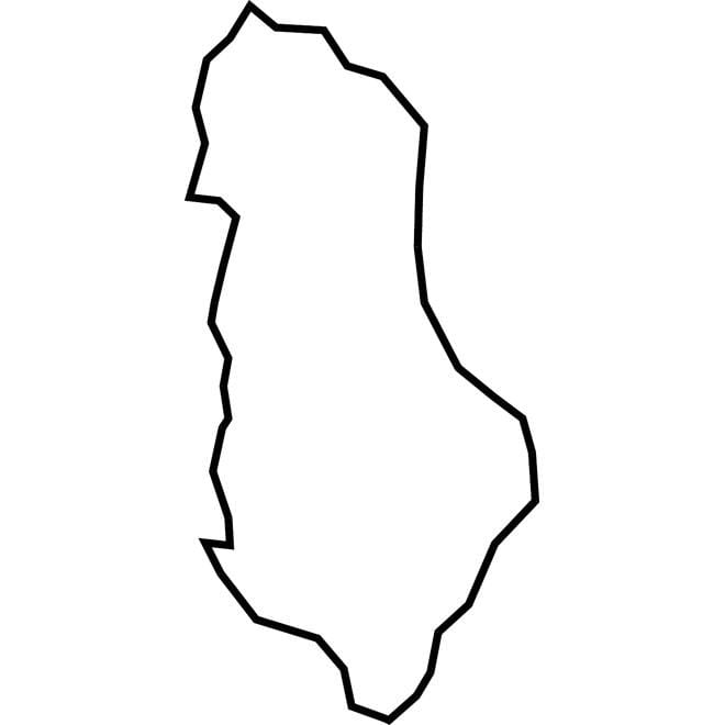 карта на Албания векторна карта