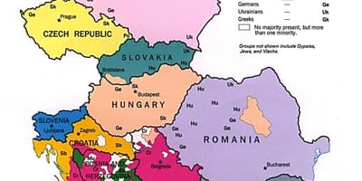 Етническа карта на Албания